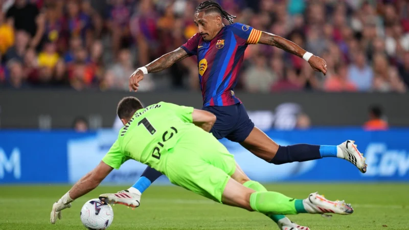 Raphinha sigue en llamas y lleva 3 goles en 2 partidos de La Liga