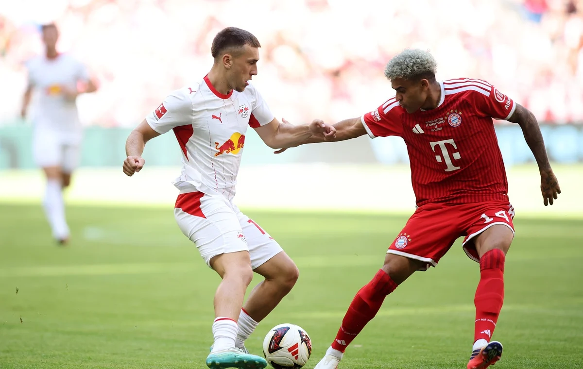 Triunfo amistoso de Bayern Múnich sobre Leipzig con gol de Luis Díaz