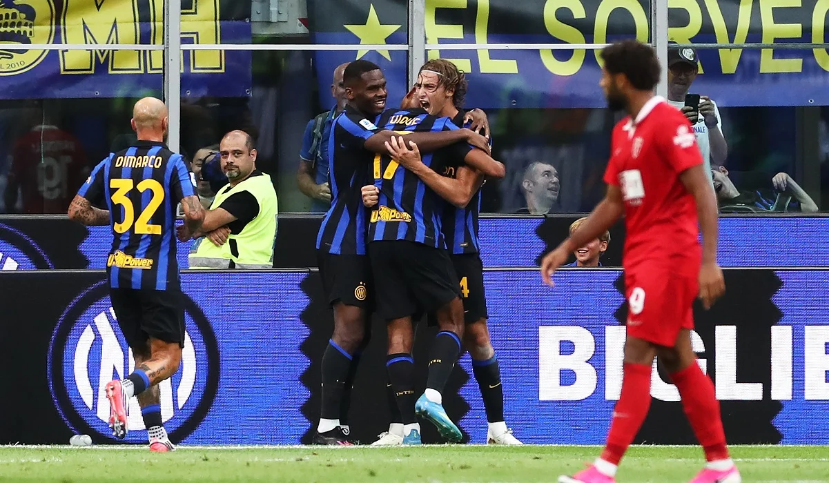 Pio Esposito metió un golazo de taco en Inter – Monza