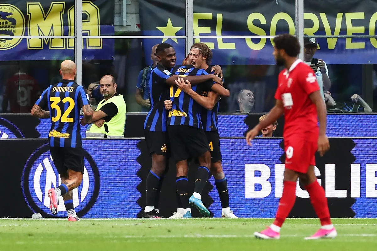 Pio Esposito metió un golazo de taco en Inter – Monza