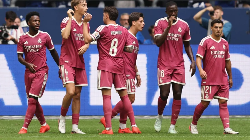 Real Madrid goleó al Schalke 04 en un amistoso