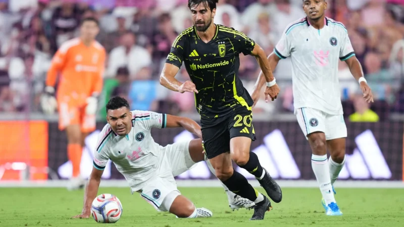 Casemiro debutó en Inter Miami con un gol en contra
