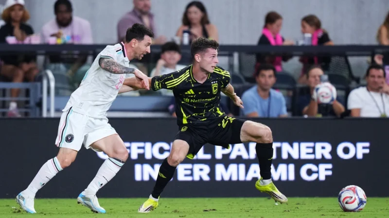 Inter Miami empató con Columbus Crew en el regreso de Messi
