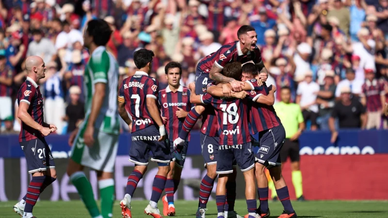 Levante logró su primera victoria de la temporada con tremendo triunfazo ante Betis