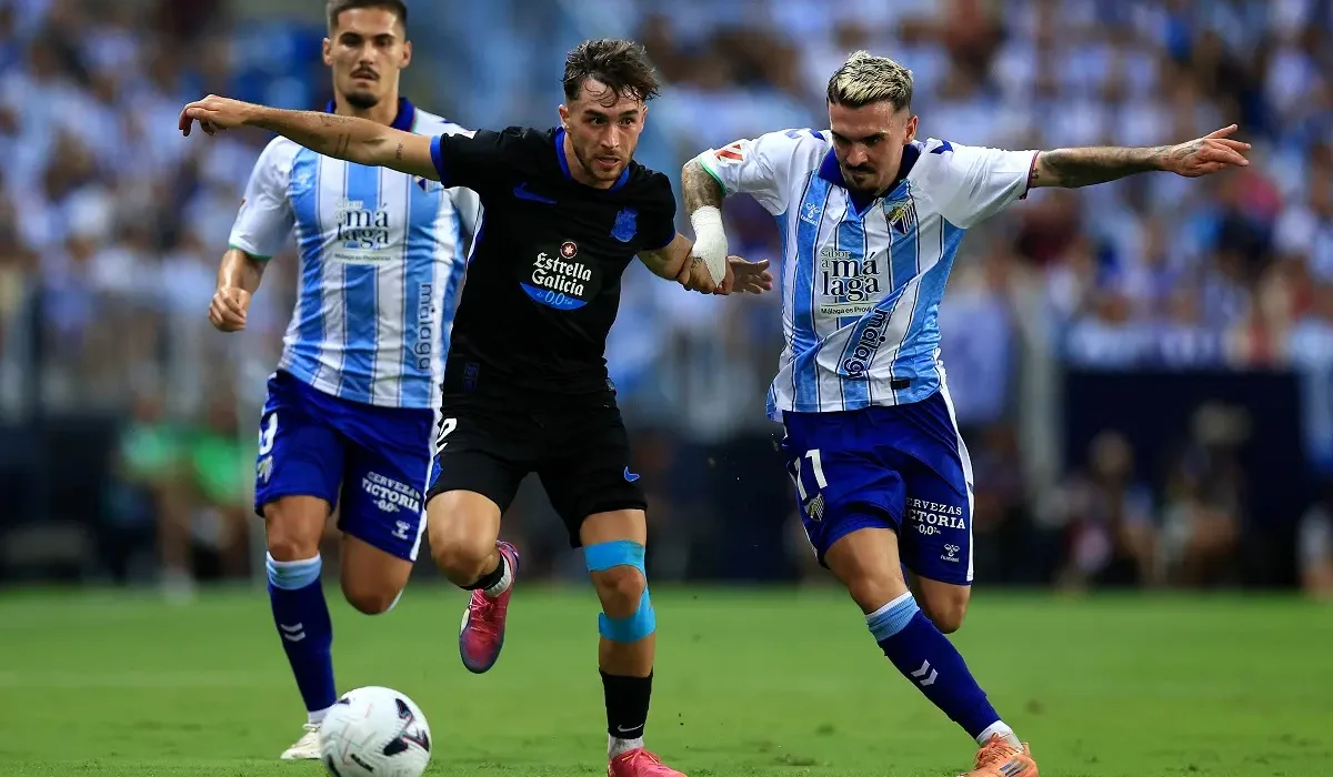 Málaga y Deportivo La Coruña empataron 1-1 y no pudieron ganar su primer partido en La Liga