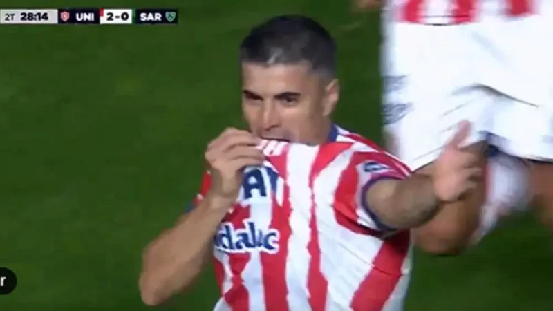 Nacho Malcorra volvió al gol en Unión después de diez años: zurdazo de tres dedos ante Sarmiento