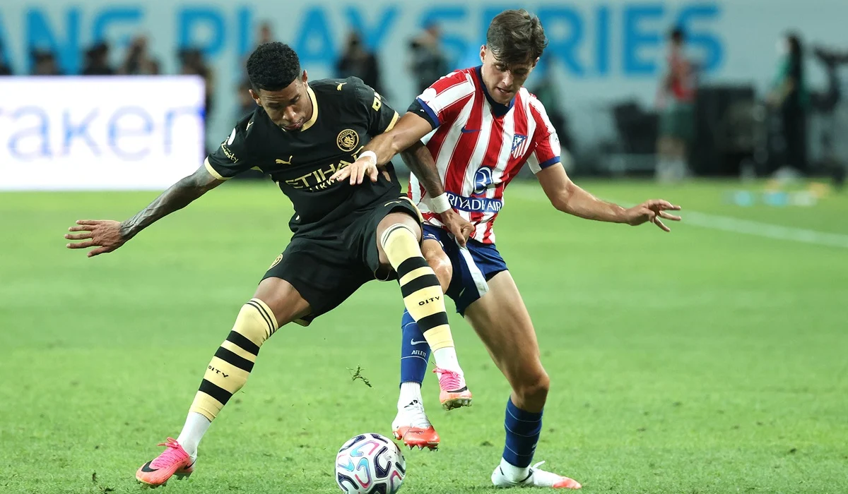 Manchester City derrotó a Atlético Madrid con doblete de Marmoush