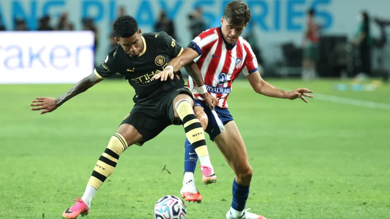 Manchester City derrotó a Atlético Madrid con doblete de Marmoush