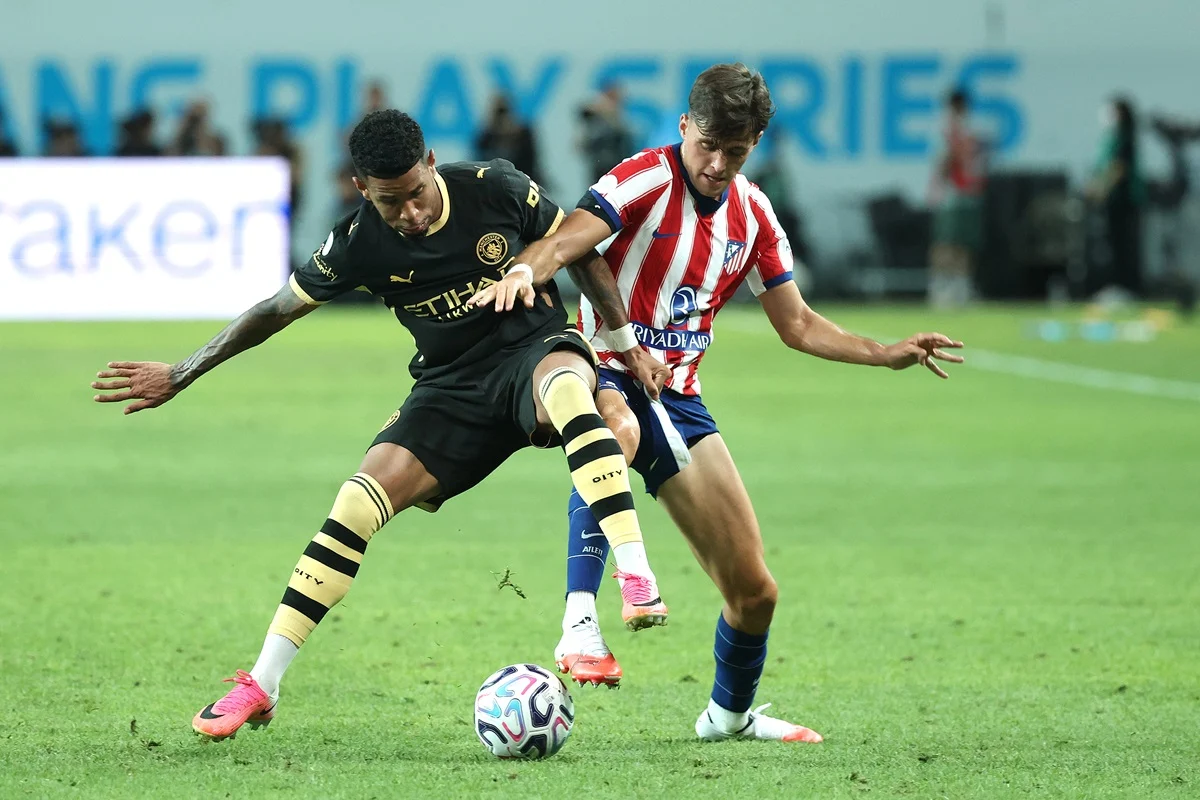 Manchester City derrotó a Atlético Madrid con doblete de Marmoush