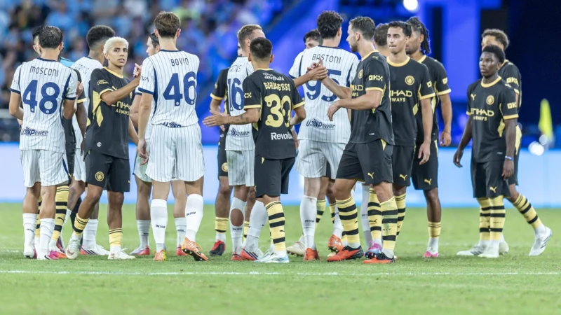 Manchester City inició la era Maresca con derrota ante Inter y minutos para el Diablito Etcheverri