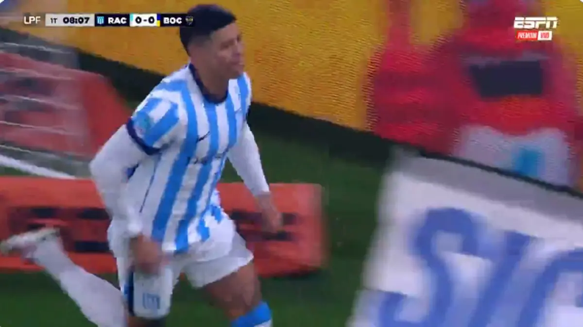 Penalazo de VAR para Racing: Marcos Rojo lo pidió, lo convirtió y se lo gritó a Boca