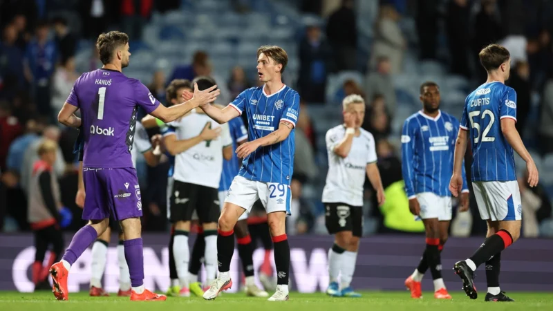¡Bombazo total! Jablonec dejó a Rangers sin siquiera Conference League