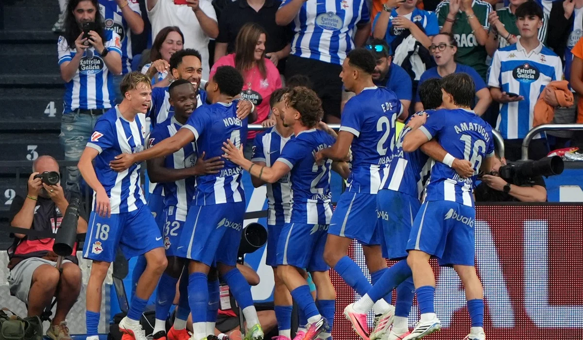 Pierre-Emerick Aubameyang volvió a La Liga y marcó con La Coruña