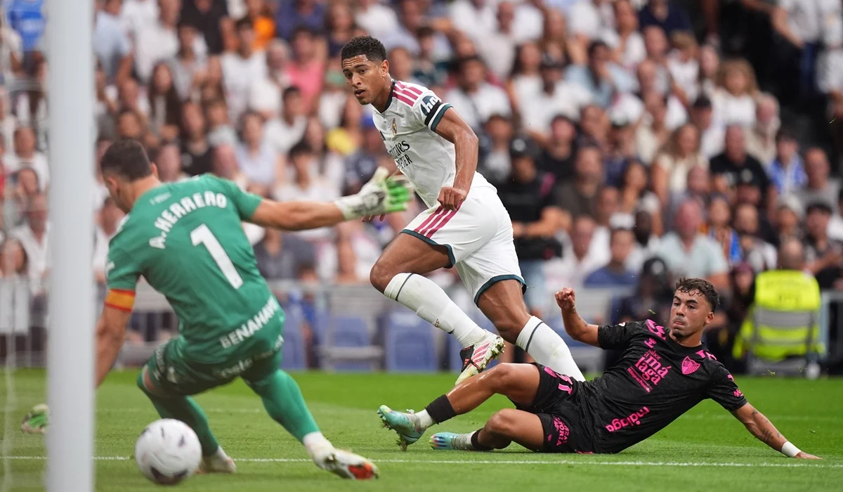Jude Bellingham marcó un golazo para Real Madrid ante Málaga