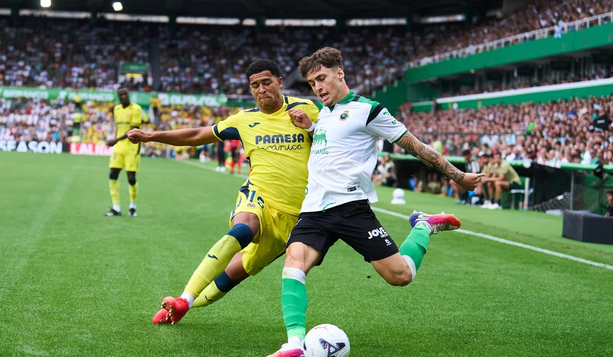 Racing de Santander parpadeó y pasó del triunfo al empate con Villarreal