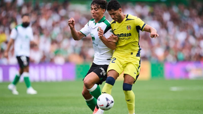 Villarreal metió dos goles en un minuto y le empata a Racing