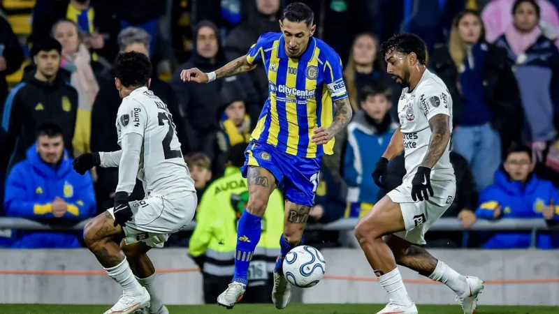 Rosario Central y Corinthians empataron 0-0 en partido caliente y dejaron todo abierto
