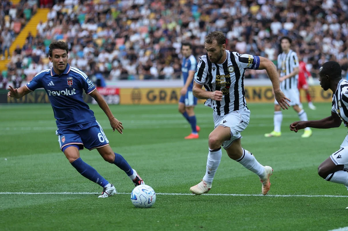 Udinese y Como empataron 1 a 1 en el inicio de temporada