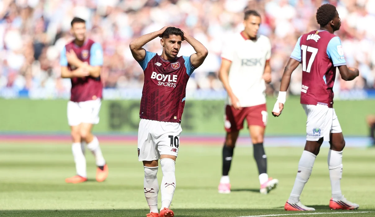 West Ham arrancó muy mal el Championship con un empate y una derrota