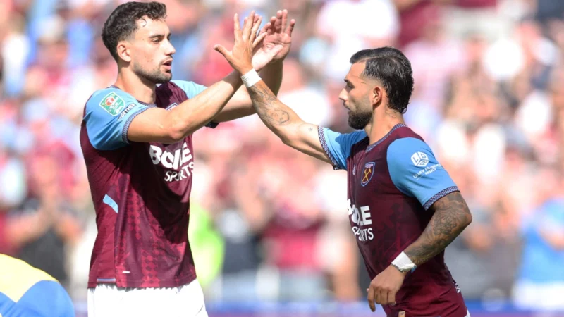 Taty Castellanos facturó un doblete por EFL Cup con West Ham