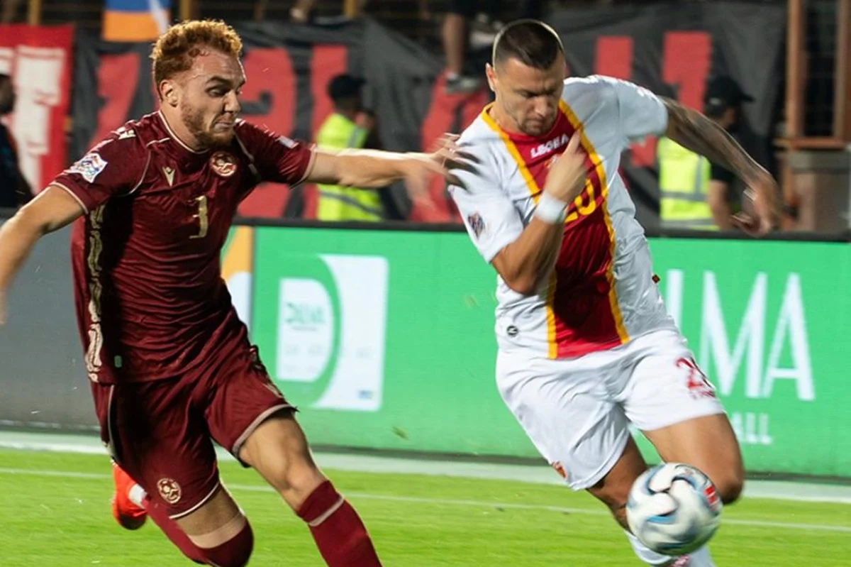 Montenegro estiró su buen presente y derrotó a Armenia en Nations League
