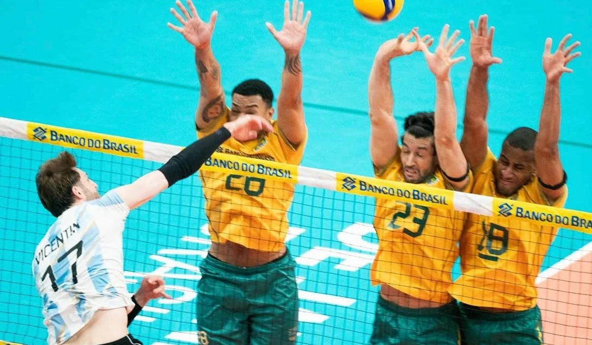 Brasil le ganó el Sudamericano a Argentina en vóley con un final caliente