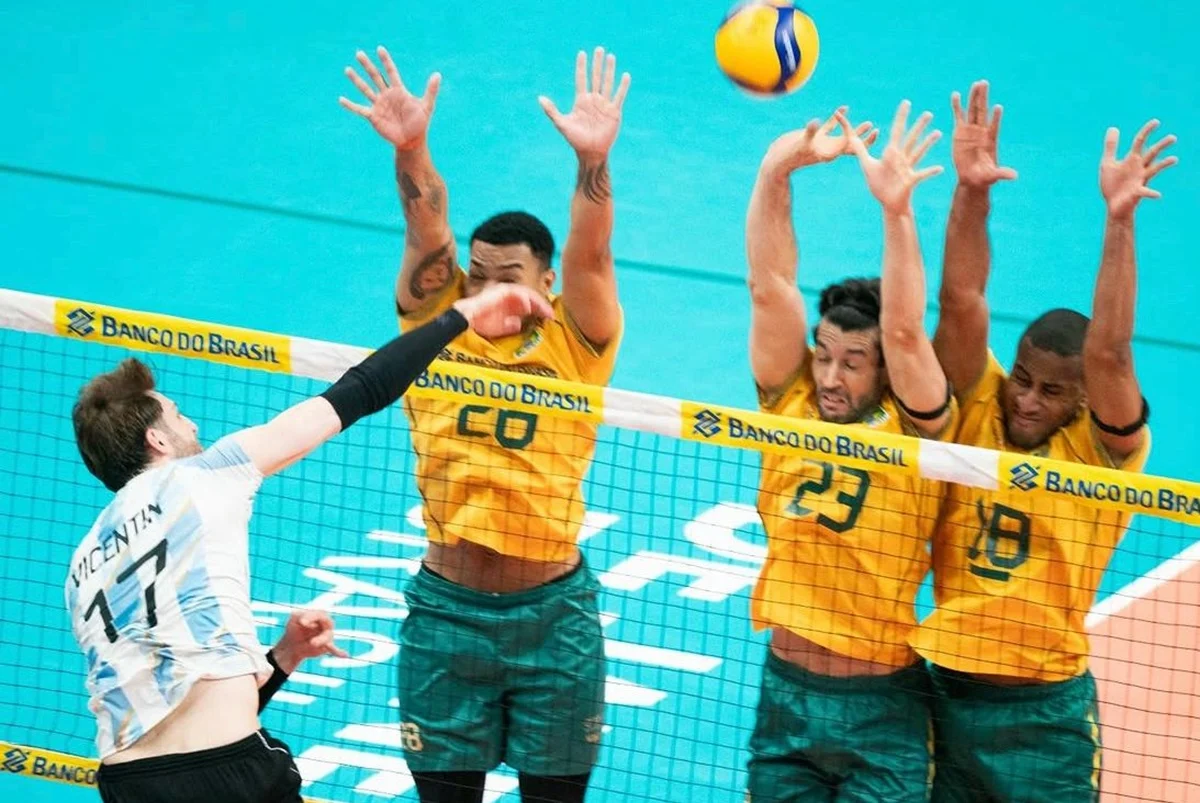 Brasil le ganó el Sudamericano a Argentina en vóley con un final caliente