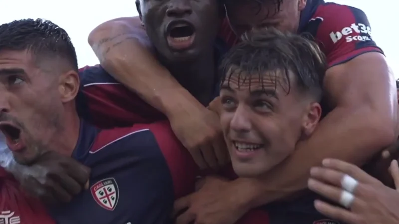 Daniel Maldini, hijo de Paolo, marcó el gol para el triunfo de Cagliari sobre Lecce