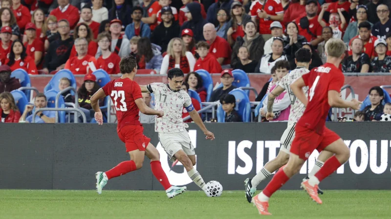 Chile terminó con dos jugadores menos y cayó ante Canadá en Toronto