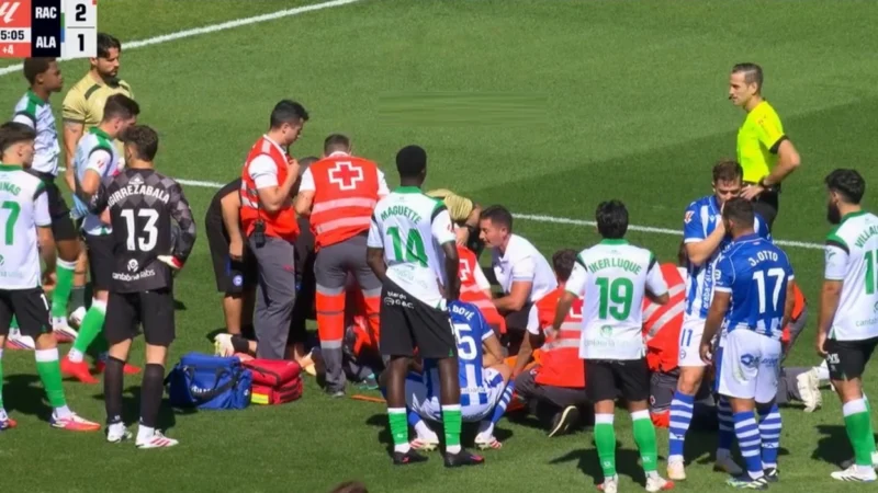 Protocolo de conmoción en La Liga: alarma por fuerte golpe a Aitor Mañas