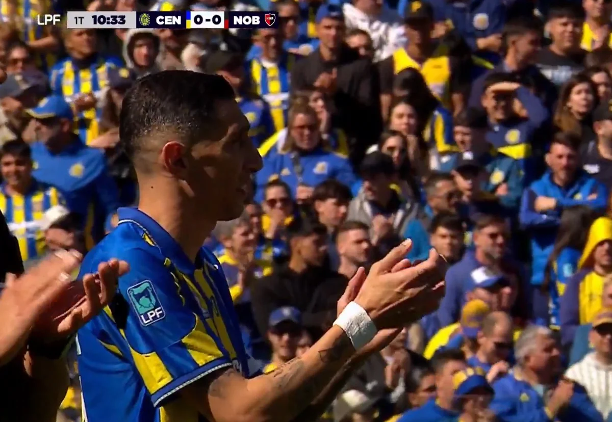 En el homenaje a Messi, la hinchada de Central ovacionó a Di María