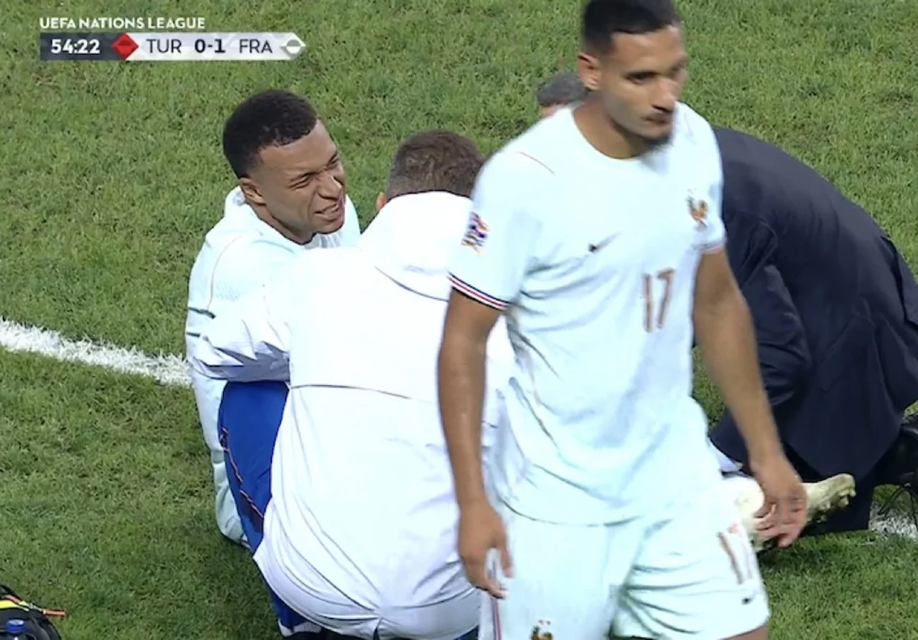 Kylian Mbappé se lesionó la rodilla y encendió alarmas en Francia y Real Madrid
