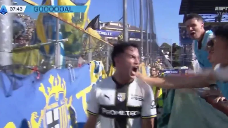 Golazo de David Romero para Parma: segundo gol consecutivo en la Serie A