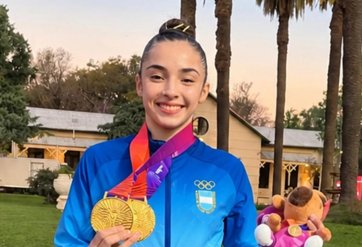 Julieta Lucas brilló en los Odesur con cinco medallas en gimnasia