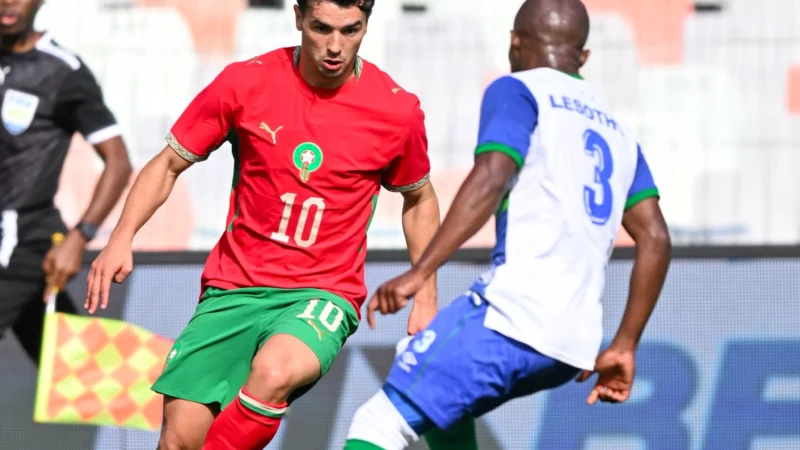 Marruecos venció a Lesoto y obtuvo su segundo triunfo en la Clasificación para la Copa Africana de Naciones