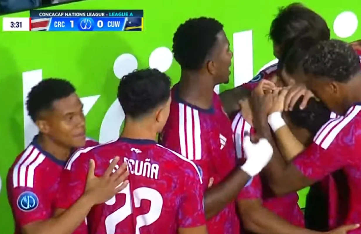 Costa Rica necesitó 3 minutos para abrir la cuenta ante Curazao