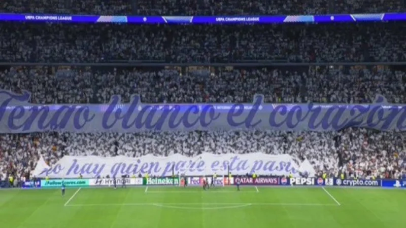 Real Madrid pintó la Champions League con un gran recibimiento