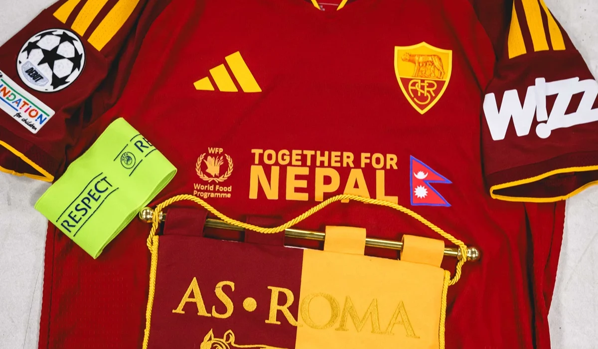 Roma lucirá en su pecho un mensaje por Nepal