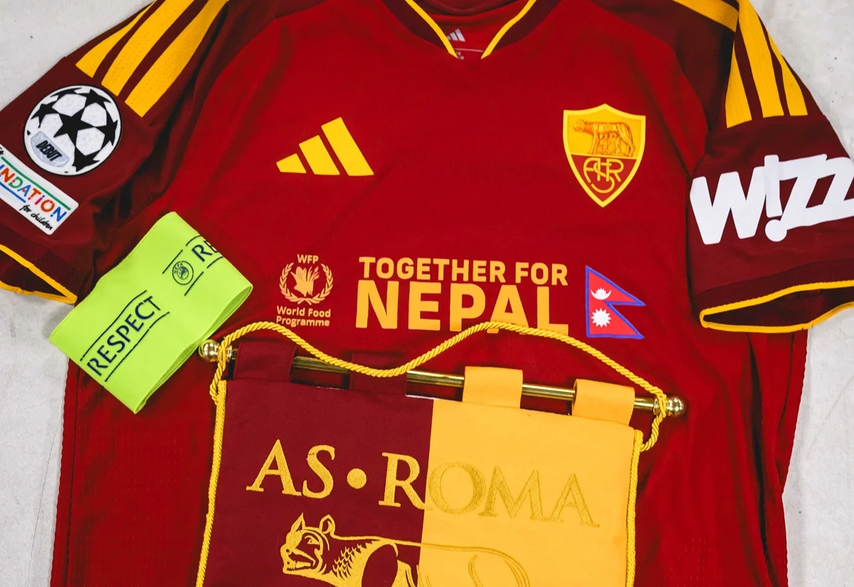 Roma lucirá en su pecho un mensaje por Nepal