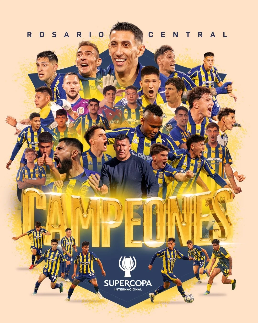 Tras consagrarse en la Supercopa Internacional, Rosario Central llegó a 14 títulos en su historia
