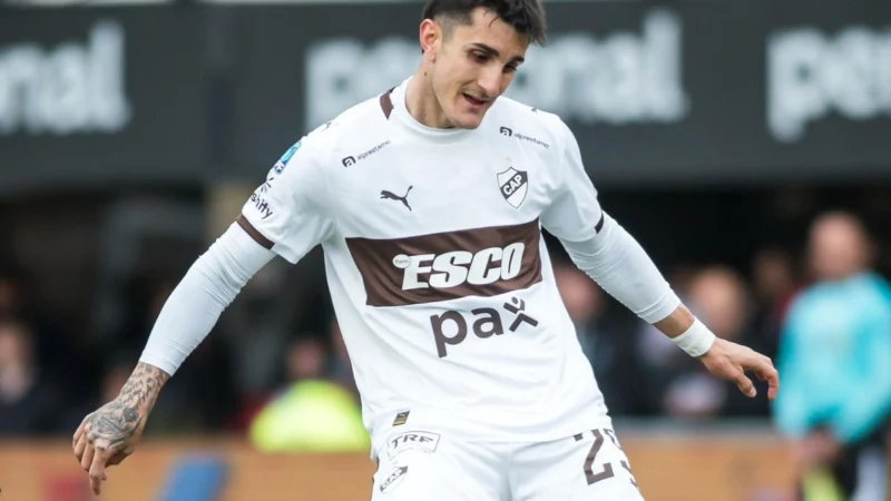 Alarmas en Platense por la posible lesión de Juan Saborido