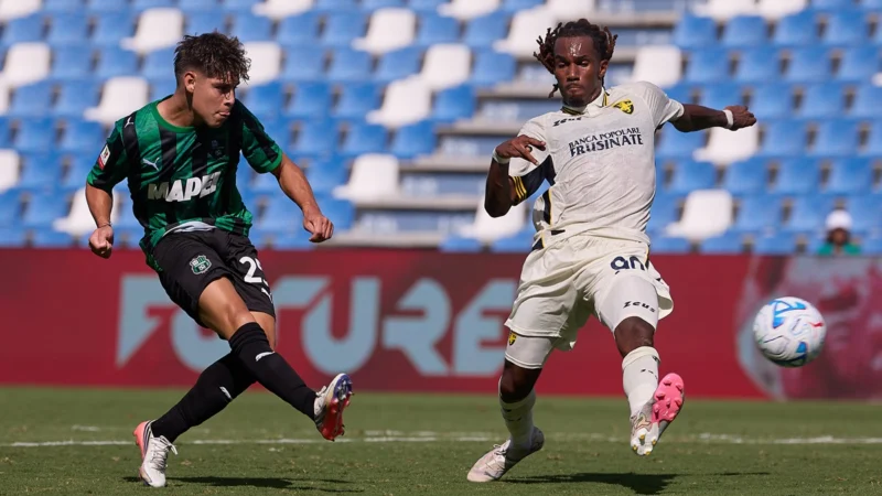 Sassuolo eliminó por penales a Frosinone en Coppa Italia