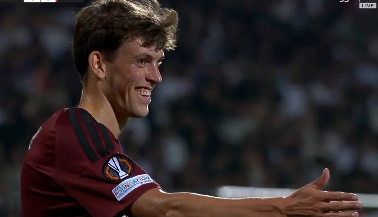 Tobias Guddal marcó el primer gol de la fase regular de Europa League