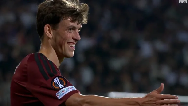 Tobias Guddal marcó el primer gol de la fase regular de Europa League