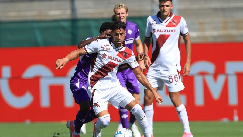 La Fiorentina de Mastantuono volvió a perder en Serie A: remontada de Torino en Firenze
