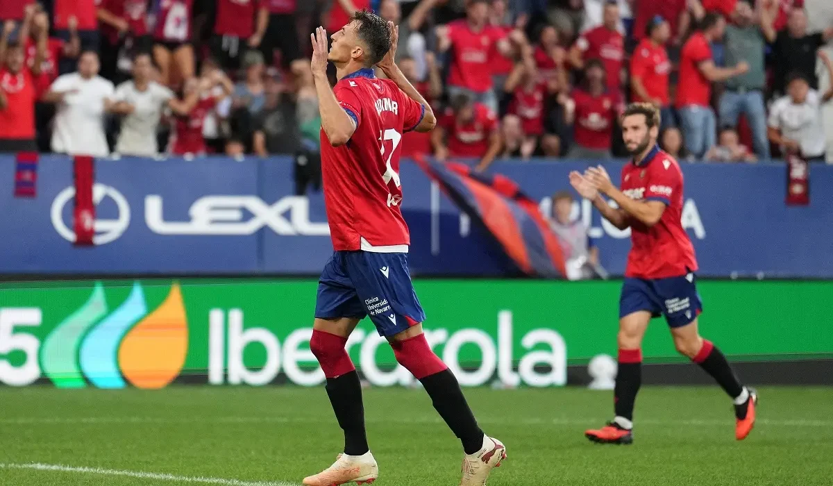 Ante Budimir festejó los 100 goles en La Liga con una increíble volea en Osasuna – Rayo