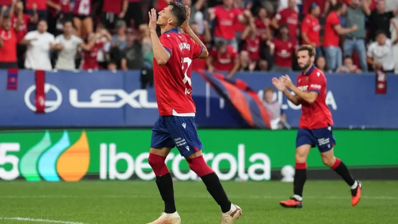 Ante Budimir festejó los 100 goles en La Liga con una increíble volea en Osasuna – Rayo