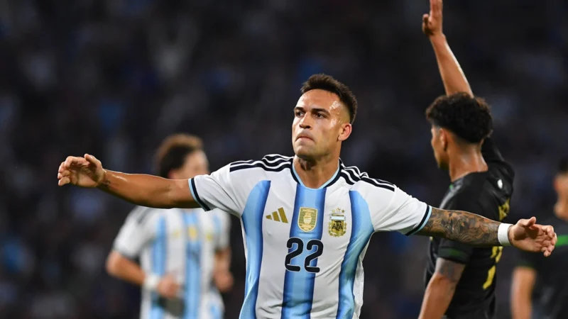 Lautaro Martínez celebró con gol sus 85 partidos con la Selección Argentina