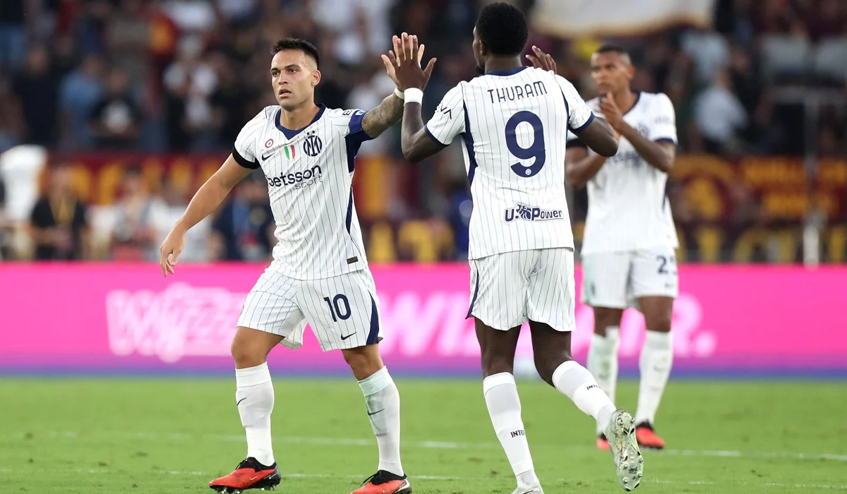 Lautaro Martínez lideró la remontada de Inter en el Olímpico de Roma: 2-2 y ambos líderes