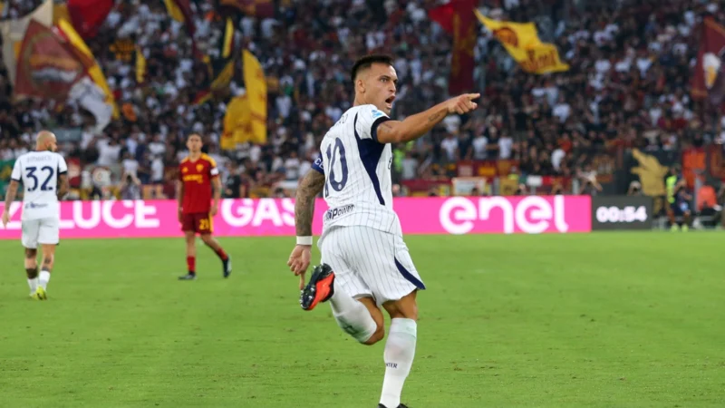 Lautaro Martínez marcó doblete para Inter antes de sumarse a la Selección Argentina